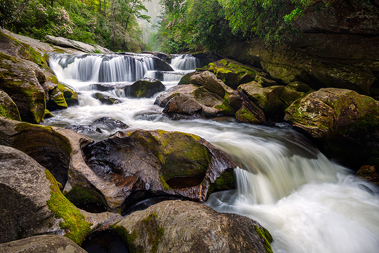 Highlands NC Waterfalls Landscape Photography Print