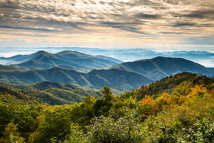 Asheville NC Mountains Scenic Landscape Photography Print