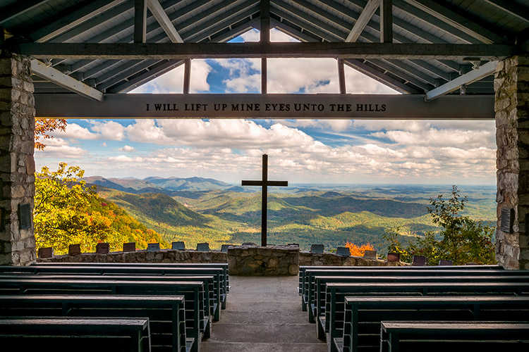 Pretty Place Chapel Blue Ridge Mountains SC Photo Art Print