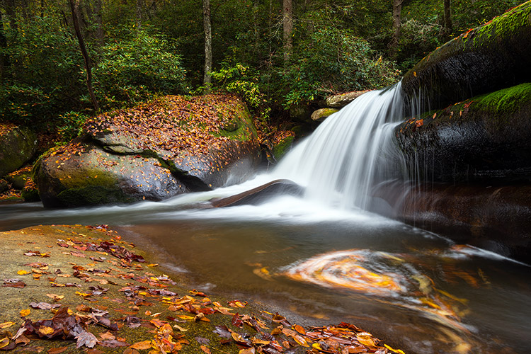 Blue Ridge Parkway Waterfall Nature Photography Print