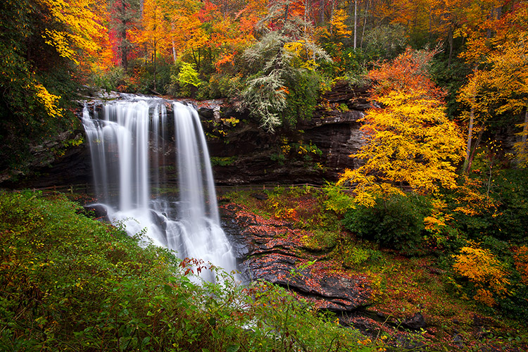 WNC Autumn Waterfalls Landscape Photography Prints