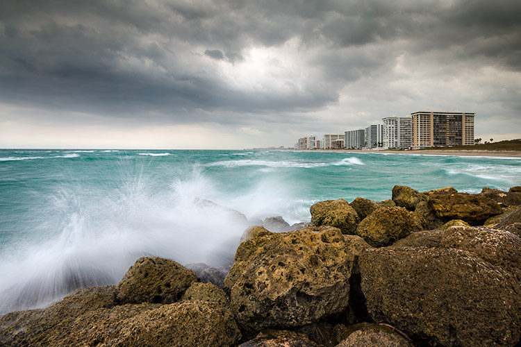 Boca Raton Florida Beach Photography Stormy Weather
