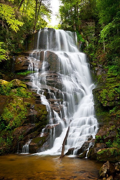 Blue Ridge Mountains Waterfalls Scenic Landscape Print Vertical