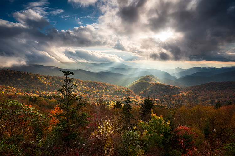 Scenic Autumn Blue Ridge Mountains Fine Art Landscape Photography
