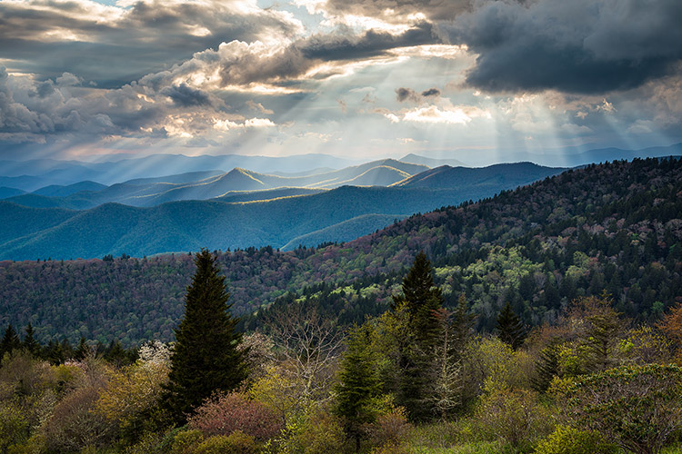 North Carolina Blue Ridge Parkway Scenic Landscape Photography Print