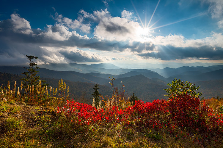 Autumn Blue Ridge Mountains Scenic Landscape