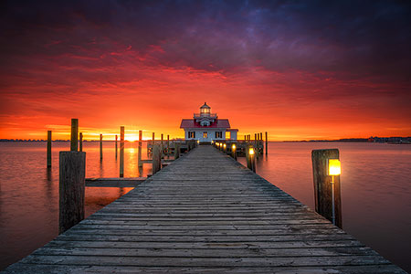 OBX NC Coastal Lighthouse Sunrise Fine Art Landscape Photography