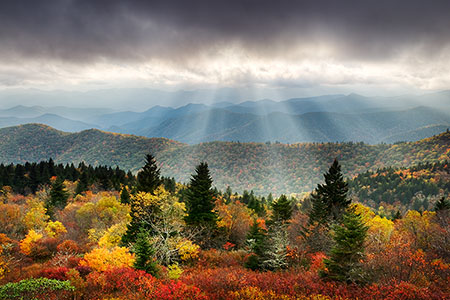 Blue Ridge Parkway Autumn Landscape Photography