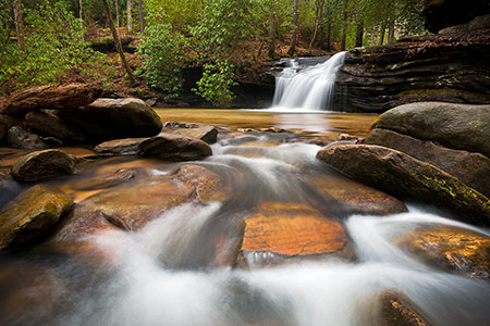 Table Rock State Park SC Waterfall Photography