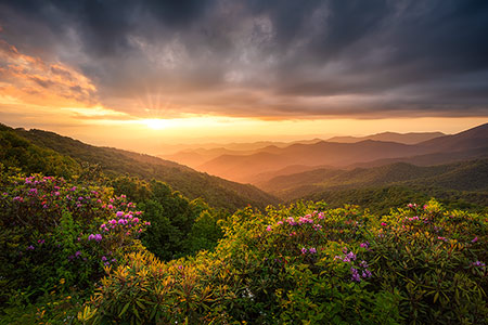 Asheville NC Mountain Landscape Print