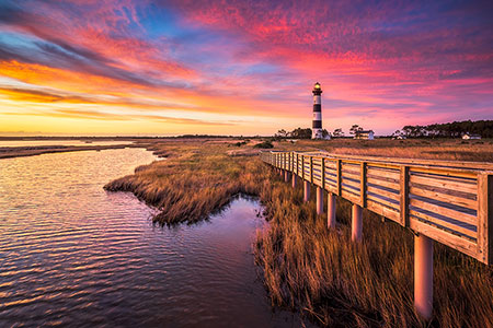Bodie Island Lighthouse Outer Banks NC Sunrise