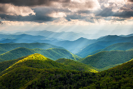 Scenic Landscape Blue Ridge Parkway North Carolina Photography