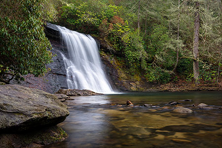 Western NC Cashiers Silver Run Waterfalls Landscape Photography
